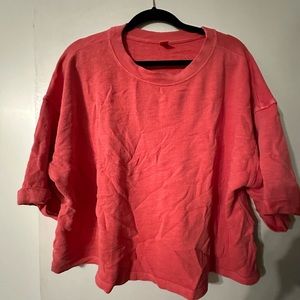 Old Navy | Coral Terry Cloth Set **XL TOP & L Bottoms**